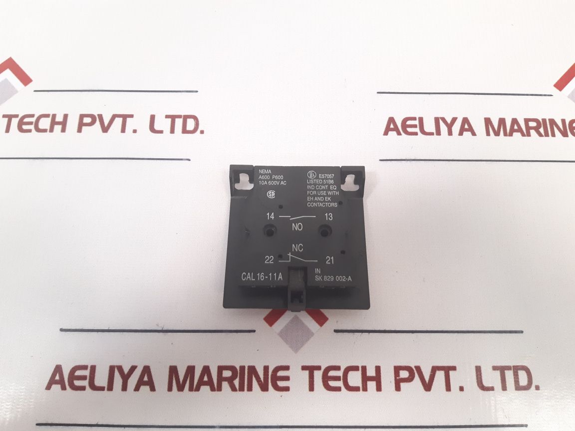 Abb Cal16-11A Auxiliary Contact Block Sk 829 002-a - Aeliya Marine Tech