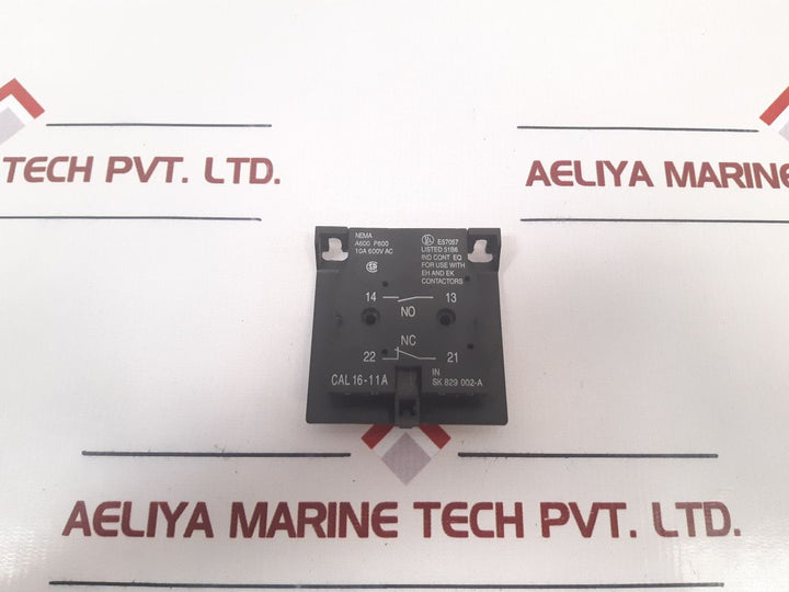 Abb Cal16-11A Auxiliary Contact Block Sk 829 002-a - Aeliya Marine Tech
