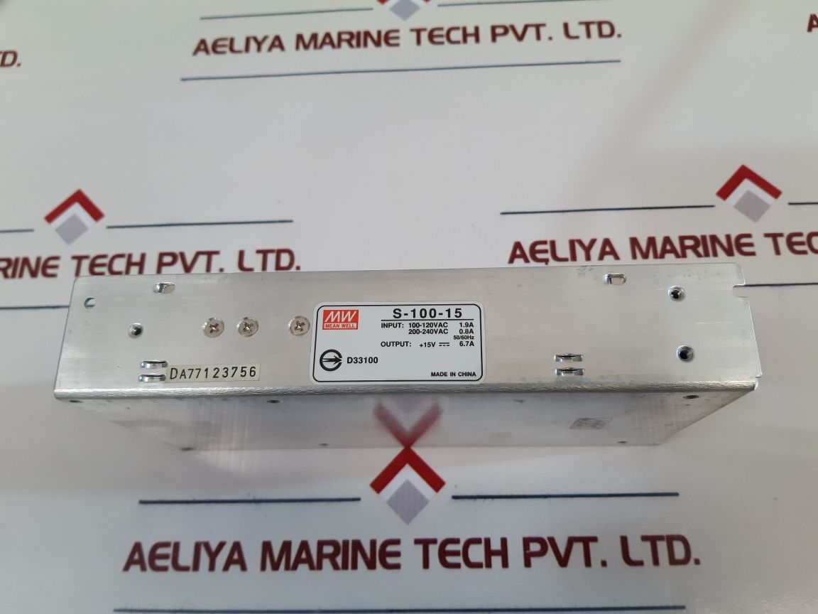 Mean Well S-100-15 Switching Power Supply - Aeliya Marine Tech