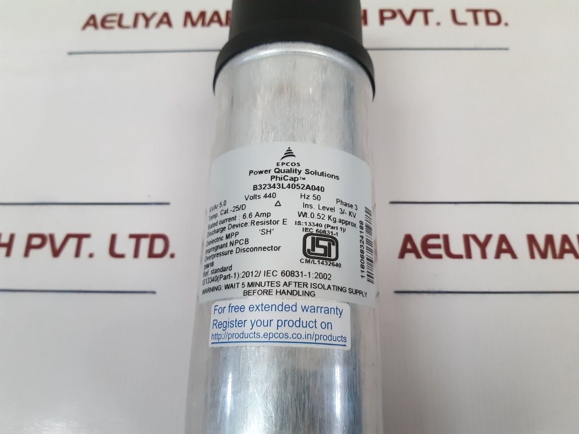 Epcos B32343L4052A040 Phicap Normal Duty Capacitor - Aeliya Marine Tech