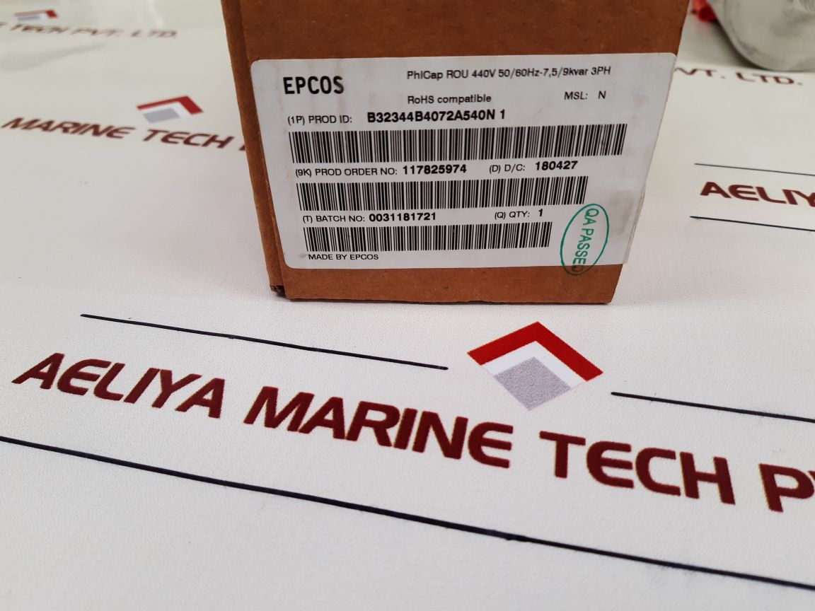 Epcos B32344b4072A540 Phicap Normal Duty capacitor - Aeliya Marine Tech
