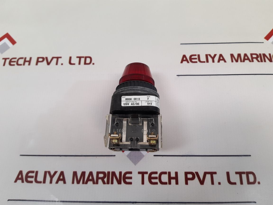 Allen Bradley 800H-qr10 Red Pilot Light 120V Ac/Dc - Aeliya Marine Tech