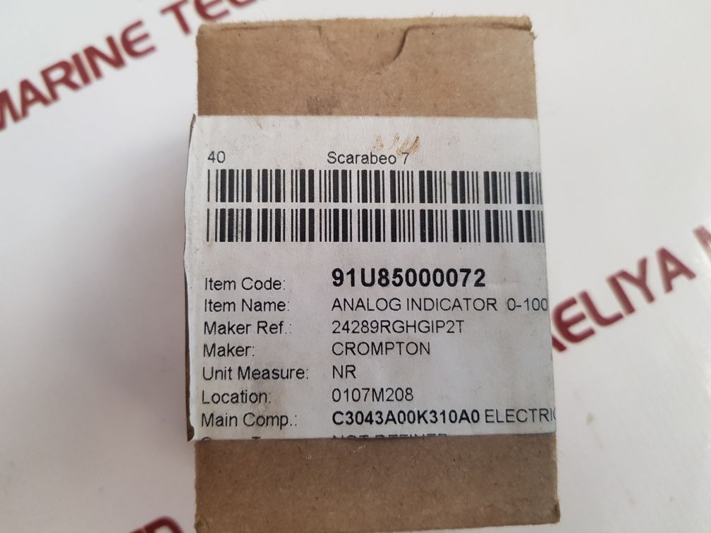 Crompton E242-89Rg Analog Indicator - Aeliya Marine Tech