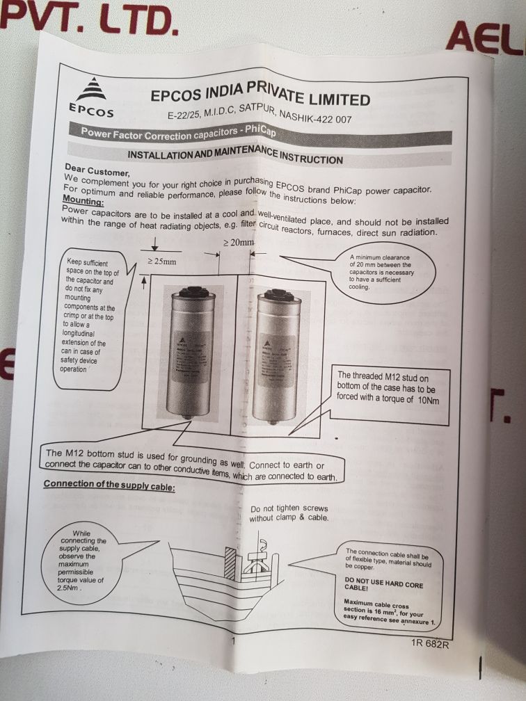 Epcos B32344B4072A540 Capacitor - Aeliya Marine Tech