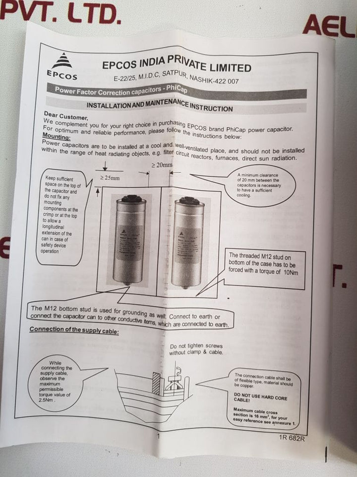 Epcos B32344B4072A540 Capacitor - Aeliya Marine Tech