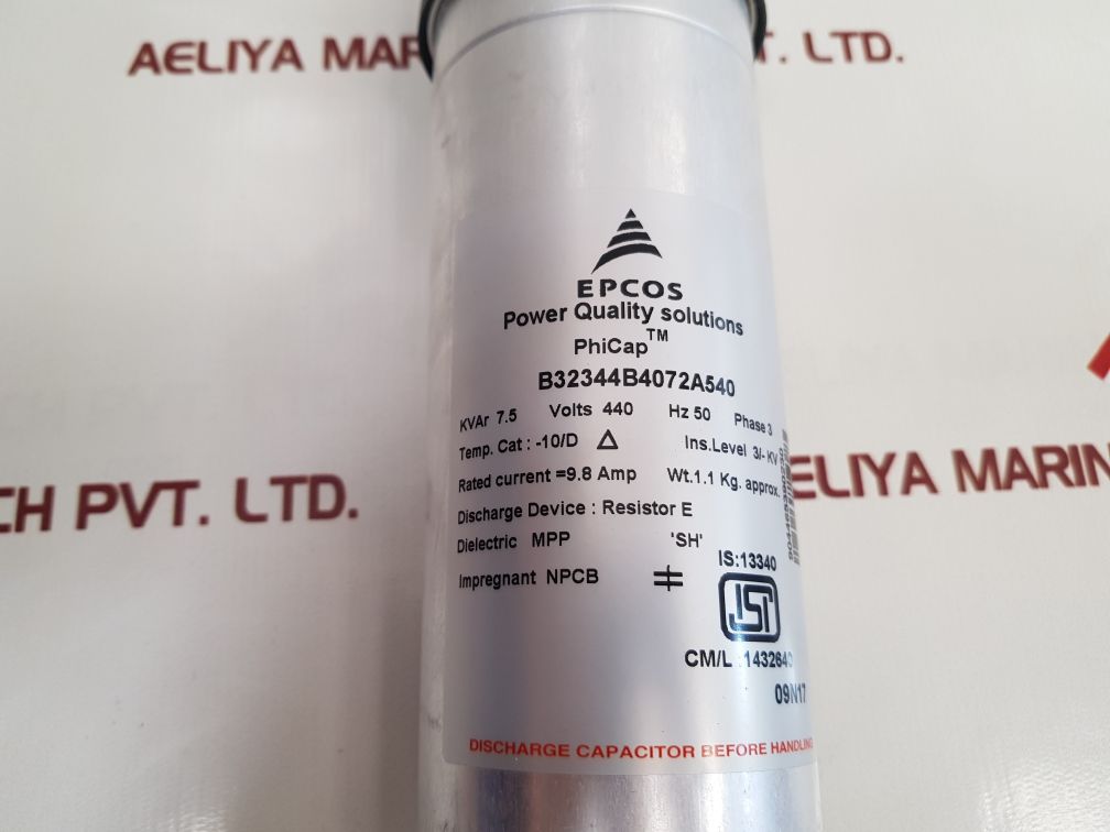 Epcos B32344B4072A540 Capacitor - Aeliya Marine Tech