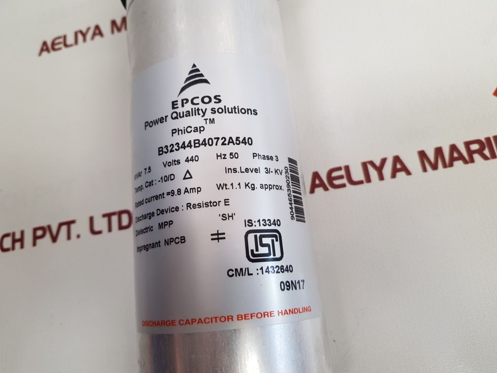 Epcos B32344B4072A540 Capacitor - Aeliya Marine Tech