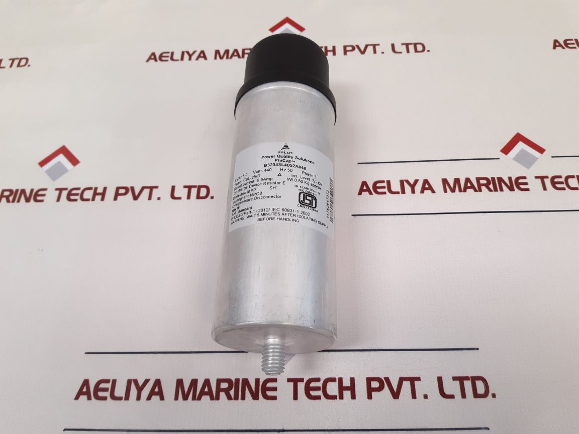 Epcos tdk b32343l4052a040 phicap normal duty capacitor - Aeliya Marine Tech
