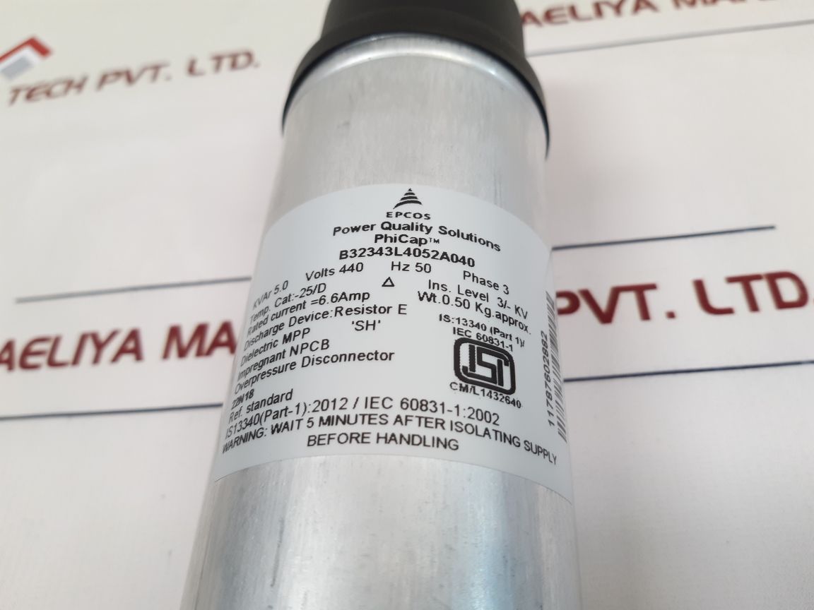 Epcos B32343L4052A040 Power Capacitor - Aeliya Marine Tech