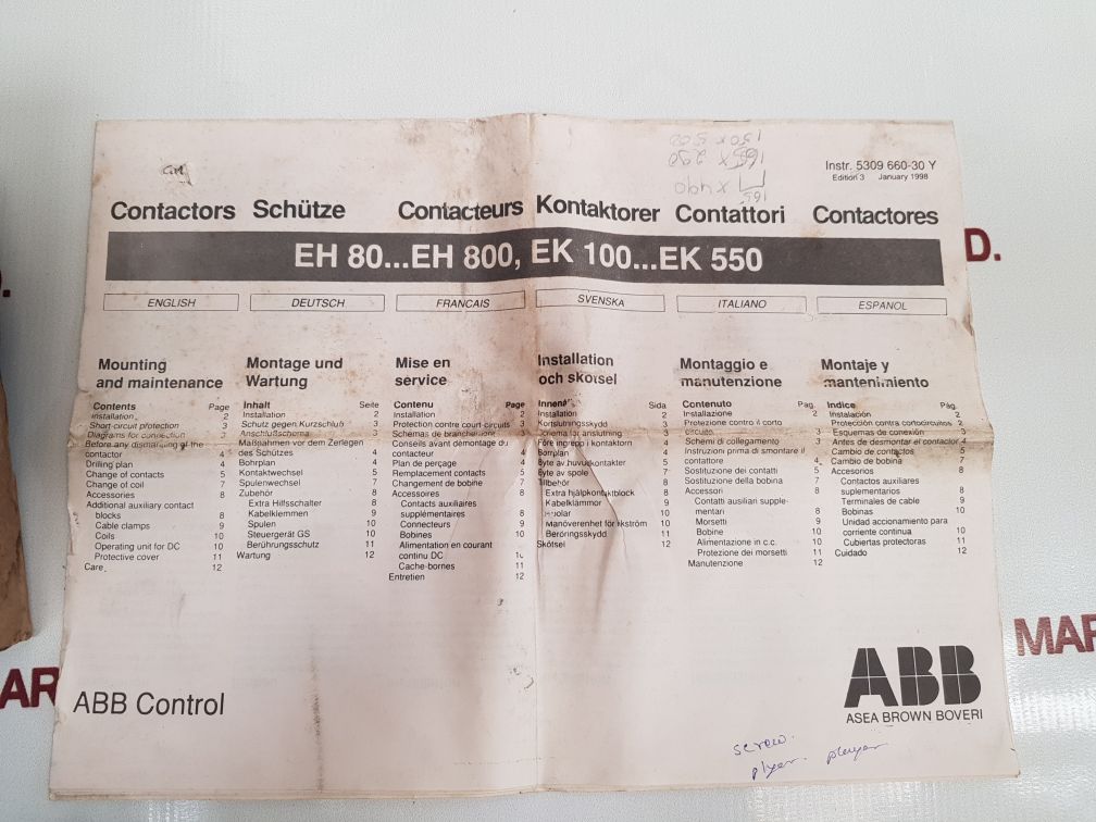 Abb Eh 145 Contactor Eh145-30-11 - Aeliya Marine Tech