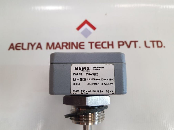 Gems Sensors Ls-400E Float Sensor Switch Ls 400E-0-tc-c-k6-3 - Aeliya Marine Tech