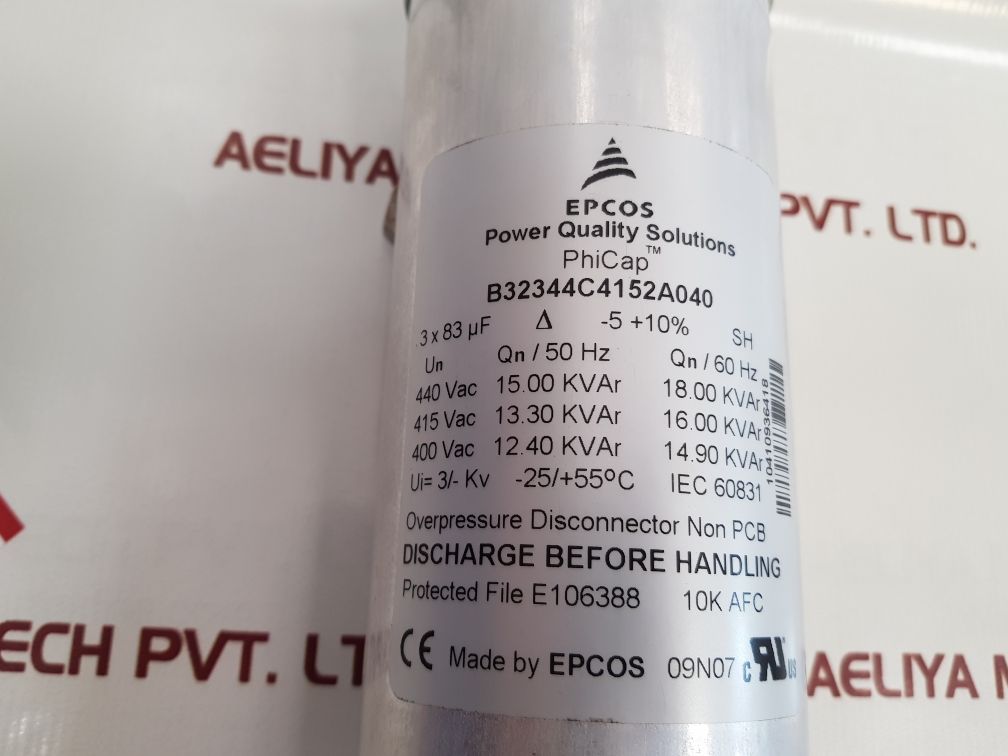Epcos B32344C4152A040 Phicap Capacitor - Aeliya Marine Tech