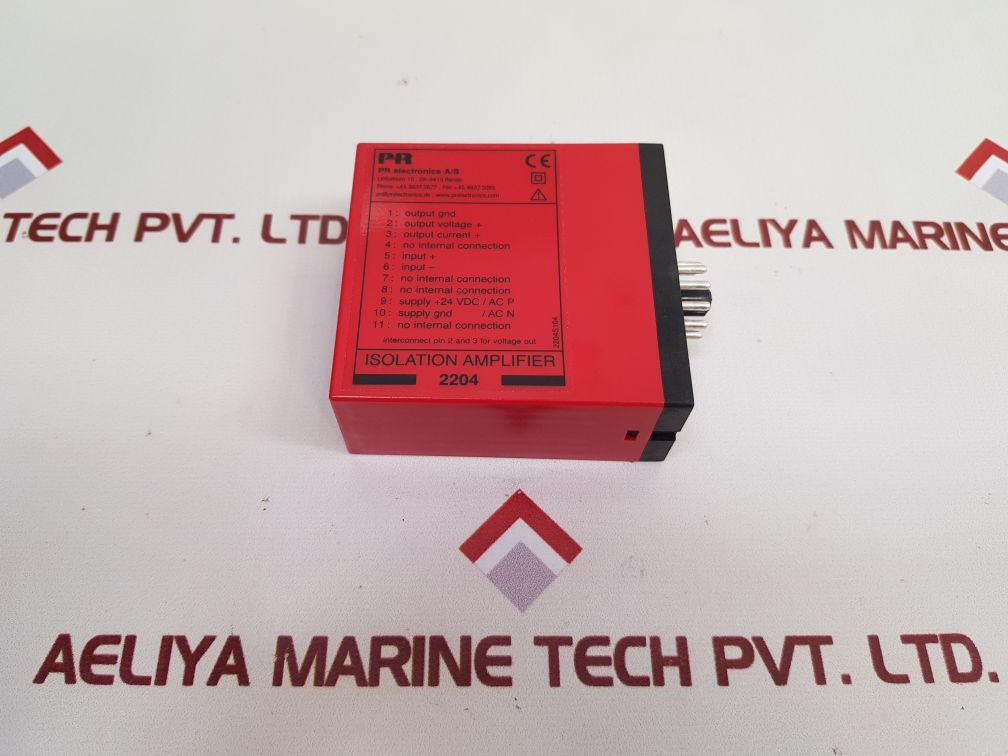Pr electronics 2204 isolation amplifier 2204s104 1.3w - Aeliya Marine Tech