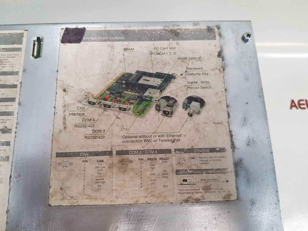 B&R Ipc5000 Interface Board Sc5001.11 Controller