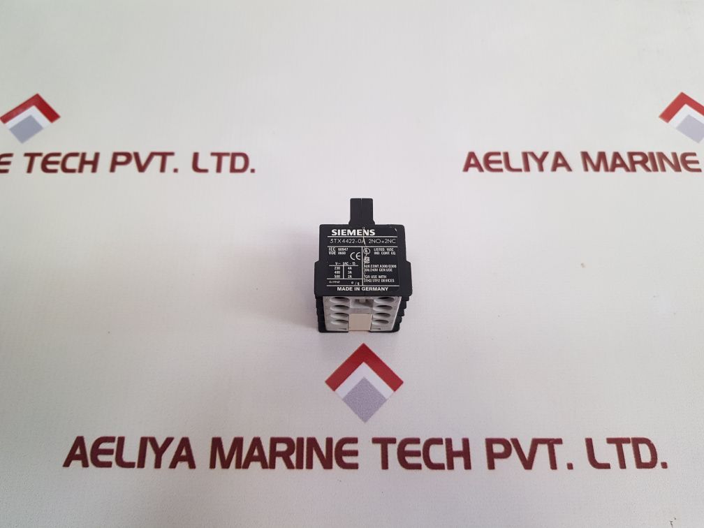 Siemens 3Tx4422-0A Auxiliary Switch Block 2No+2Nc