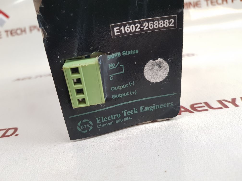 Electro Teck Engineers Mps120-1004 Switch Mode Power Supply