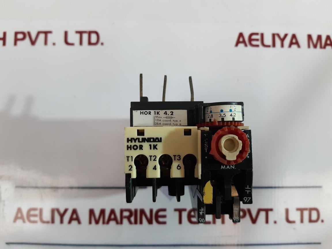 Hyundai Hor 1K 4.2 Thermal Overload Relay 5A 660V