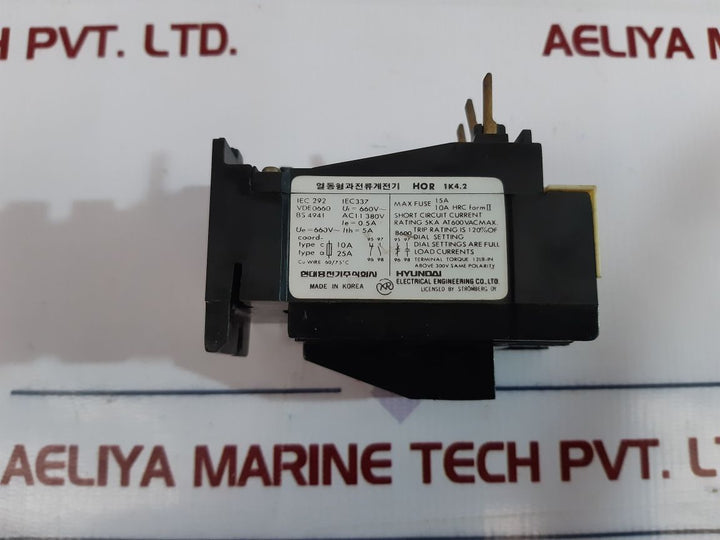 Hyundai Hor 1K 4.2 Thermal Overload Relay 5A 660V
