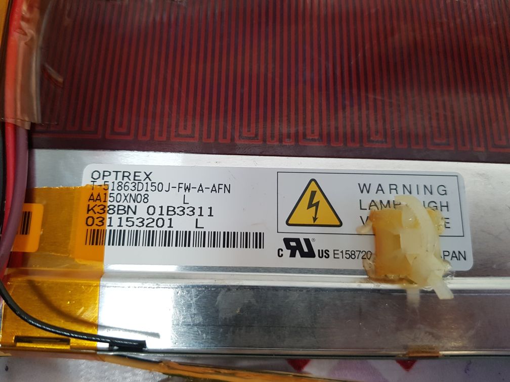 Optrex T-51863d150 J-fw-a-afn Lcd Display Panel (Not Working)
