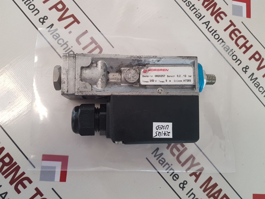 Norgren 0820257 Pressure Switch 0820250 - Aeliya Marine Tech