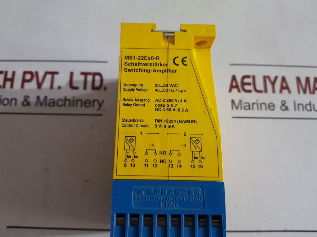 Turck Ms1-22Ex0-r Switching Amplifier 24 Vac