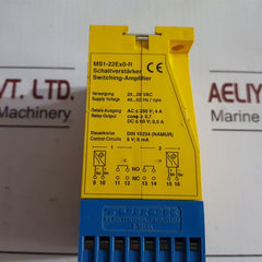 Turck Ms1-22Ex0-r Switching Amplifier 24 Vac