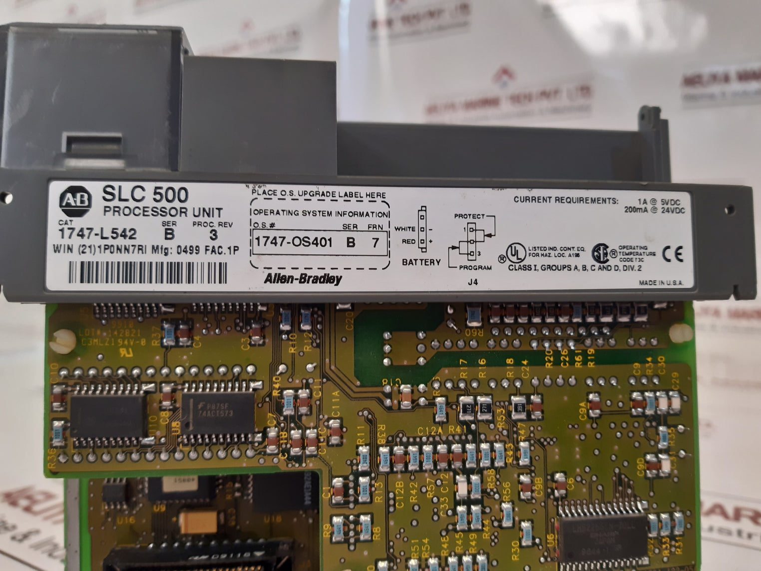 Allen-bradley Slc500 1747-l542 Processor Unit 9910