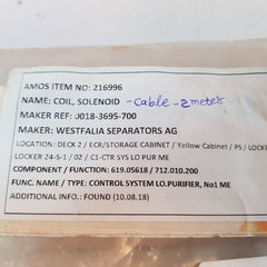 Westfalia separator 0018-3695-700 cable head for diesel oil purifier 220v