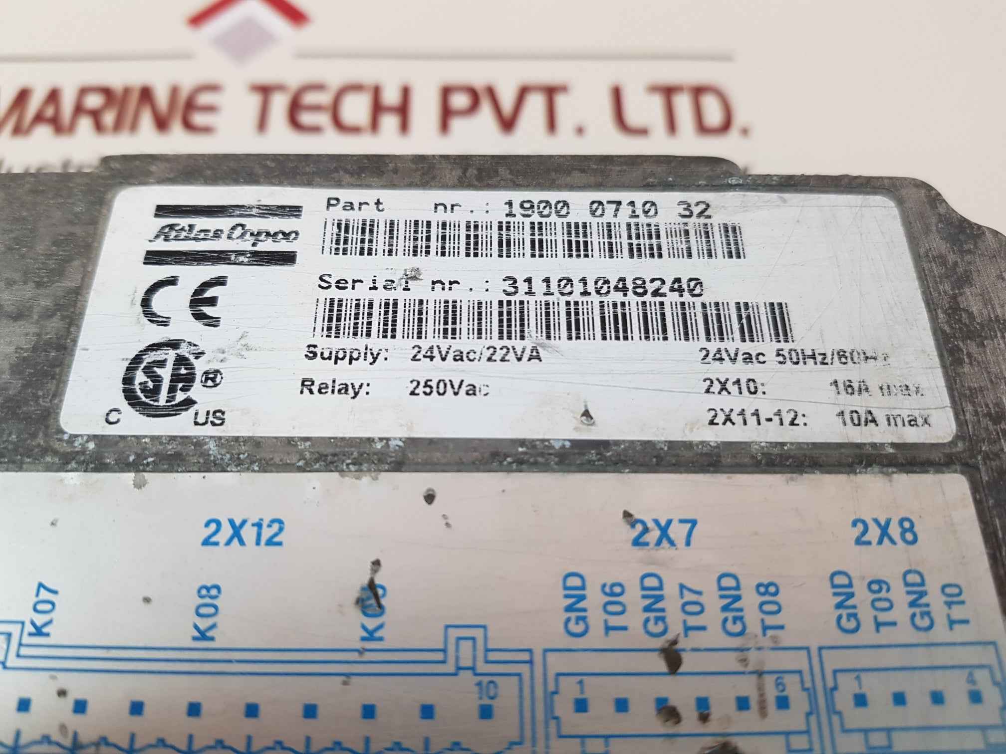 ATLAS COPCO ELEKTRONIKON 1900 0710 32 PANEL CONTROLLER Used