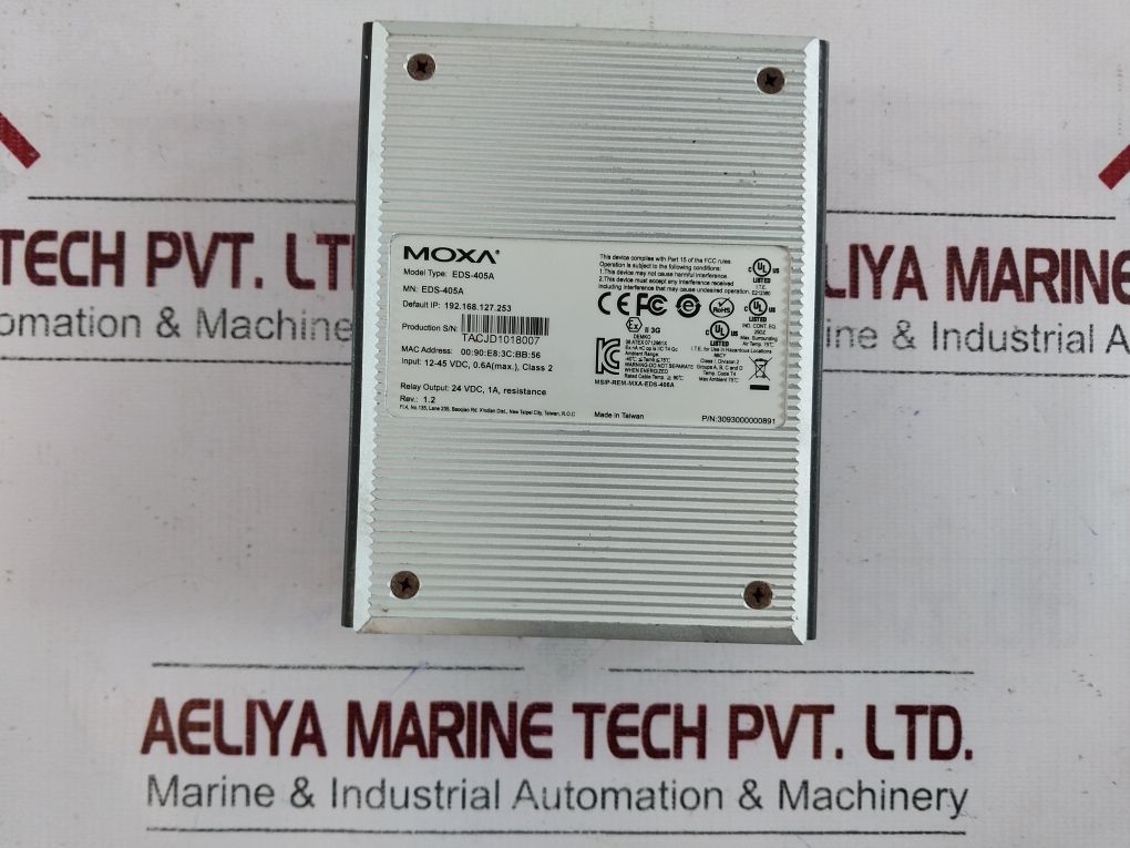 Moxa Eds-405a Etherdevice Switch 3093000000891 24 Vdc