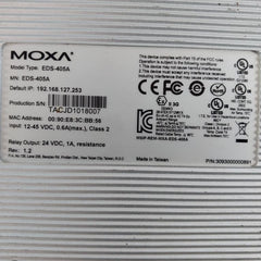 Moxa Eds-405a Etherdevice Switch 3093000000891 24 Vdc
