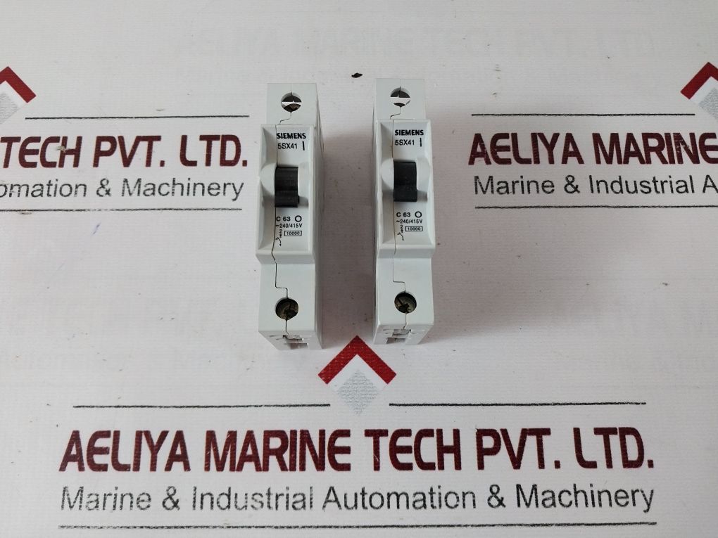 Lot of 2X SIEMENS 5SX41 Miniature Circuit Breaker 240/415 VAC 5SX41637RC