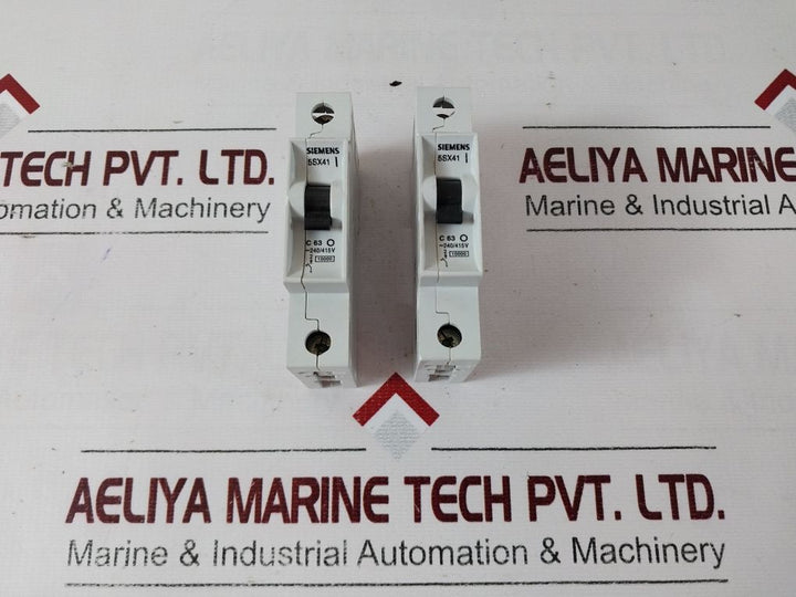Lot of 2X SIEMENS 5SX41 Miniature Circuit Breaker 240/415 VAC 5SX41637RC