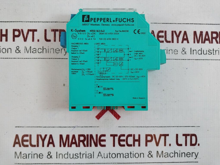 Pepperl+fuchs kfd2-sl2-ex2 safety barrier 184258 free shipping