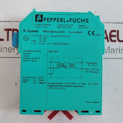 Pepperl+Fuchs Kfd0-sd2-ex1.1045 Solenoid Driver 133240 25.2V 93Ma 586Mw