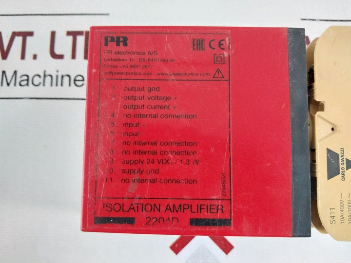 Pr Electronics/Carlo Gavazzi/Damcos 2204 Isolation Amplifier 2204X2