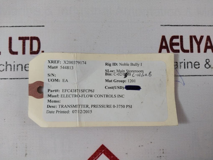 Delta Controls 387 Intrinsically Safe Pressure Transmitter 43871Sfcp6J
