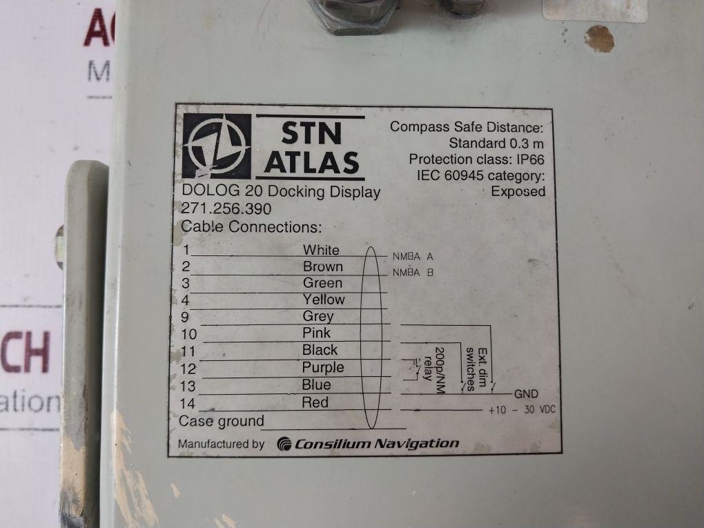 Stn Atlas Dolog 20 Docking Display 0.3M +10-30Vdc Ip66