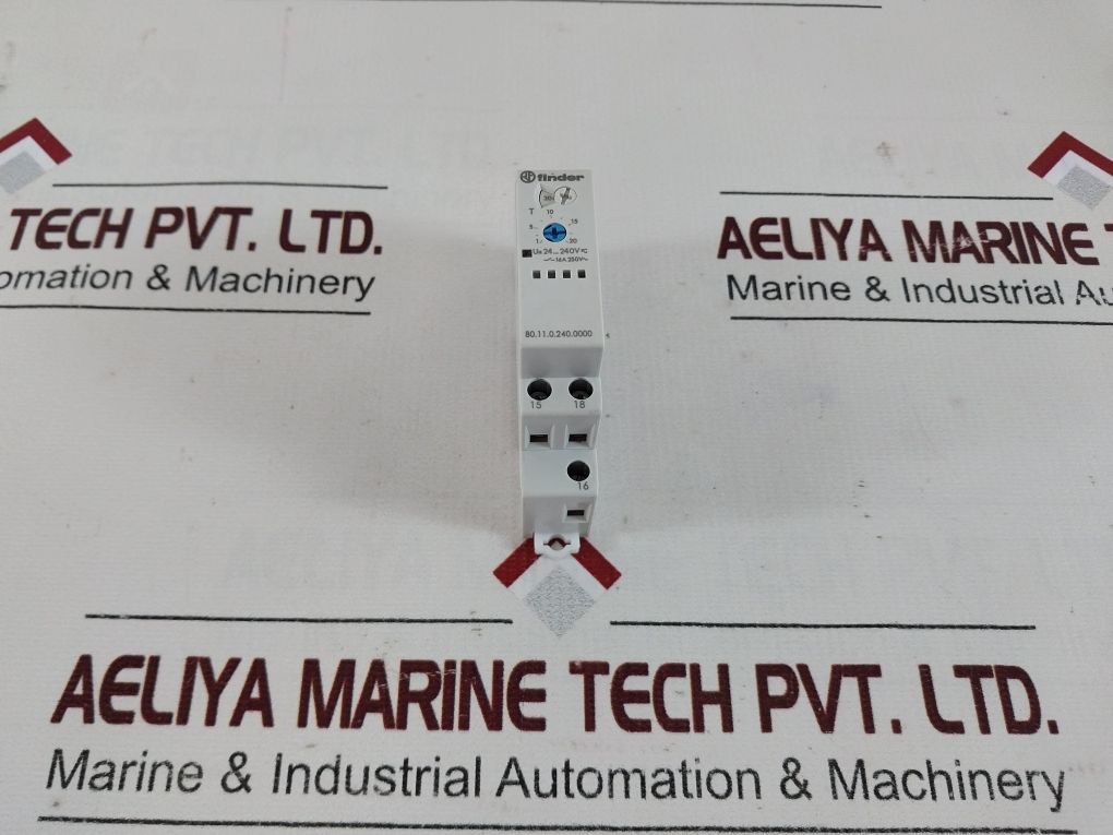 Finder 80.11.0.240.0000 Time Delay Relay 1-20 S 24-240V Ac/Dc 2.9 Va