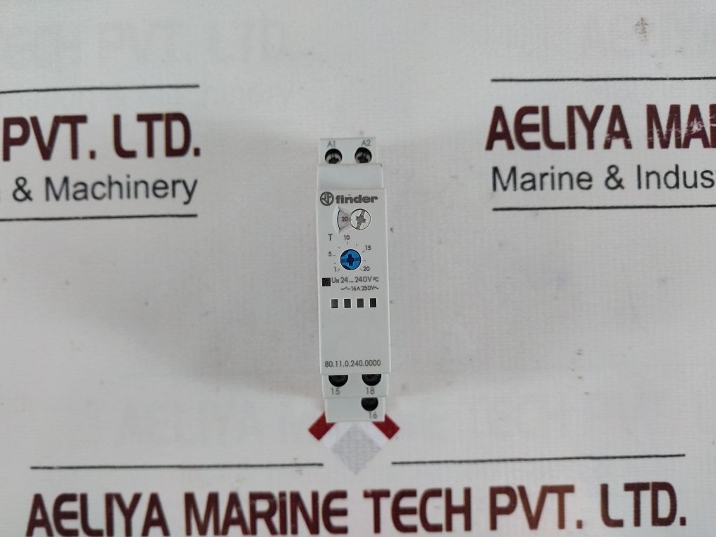 Finder 80.11.0.240.0000 Time Delay Relay 1-20 S 24-240V Ac/Dc 2.9 Va