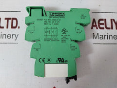 Lot Of 3X Phoenix Contact Plc-bsc-24Dc/21-21 Relay With Socket Base 250Vac/2X6A