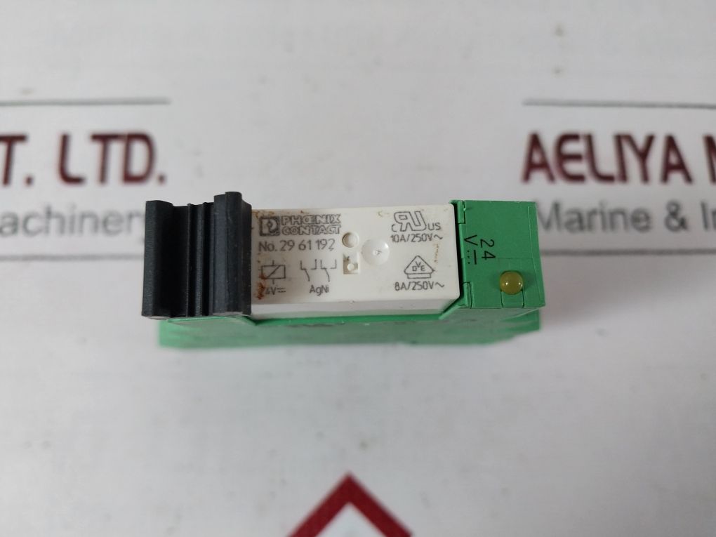 Lot Of 3X Phoenix Contact Plc-bsc-24Dc/21-21 Relay With Socket Base 250Vac/2X6A