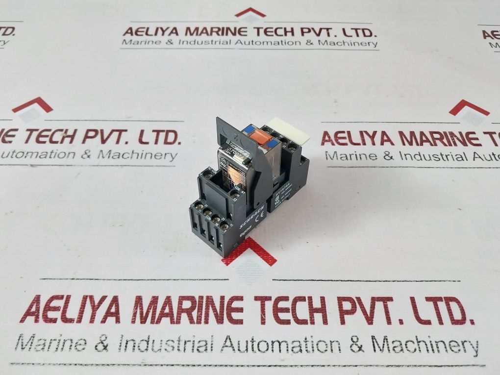 Schrack Pt570024 Relay With Pt78704 Base 10A 300Vac