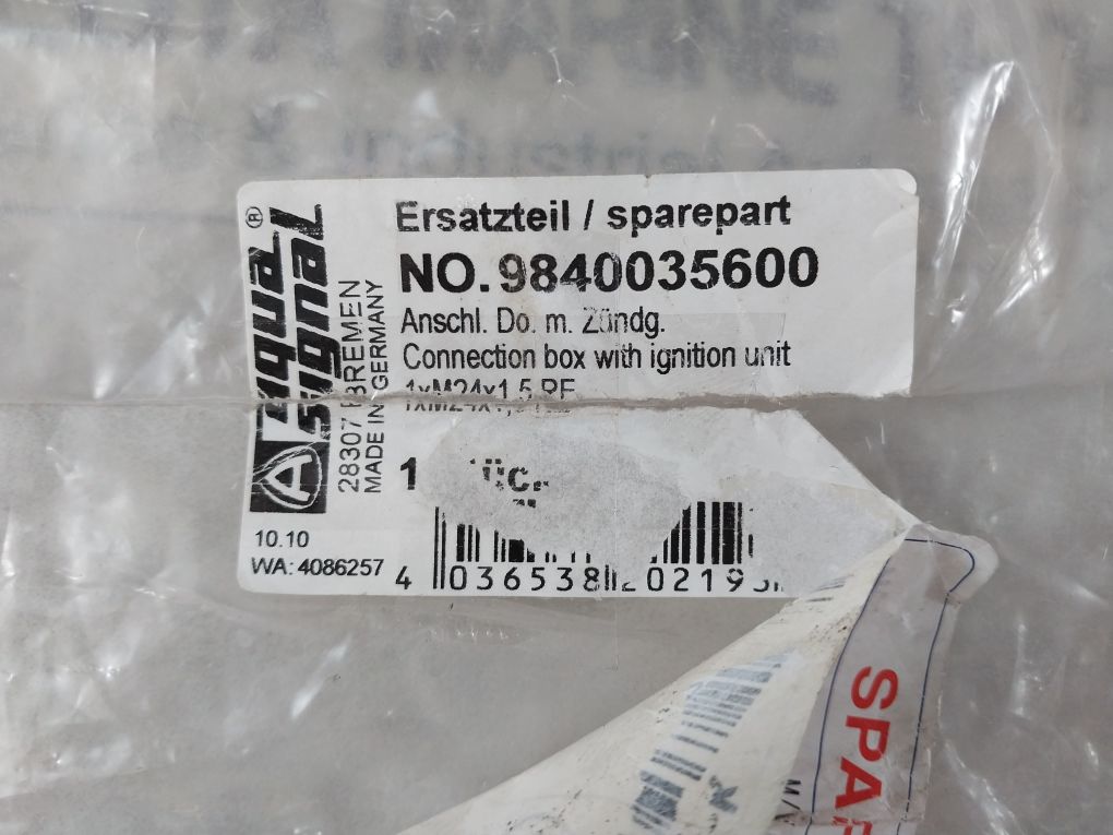 Aqua Signal 9840035600 Connection Box With Ignition Unit 8100407700