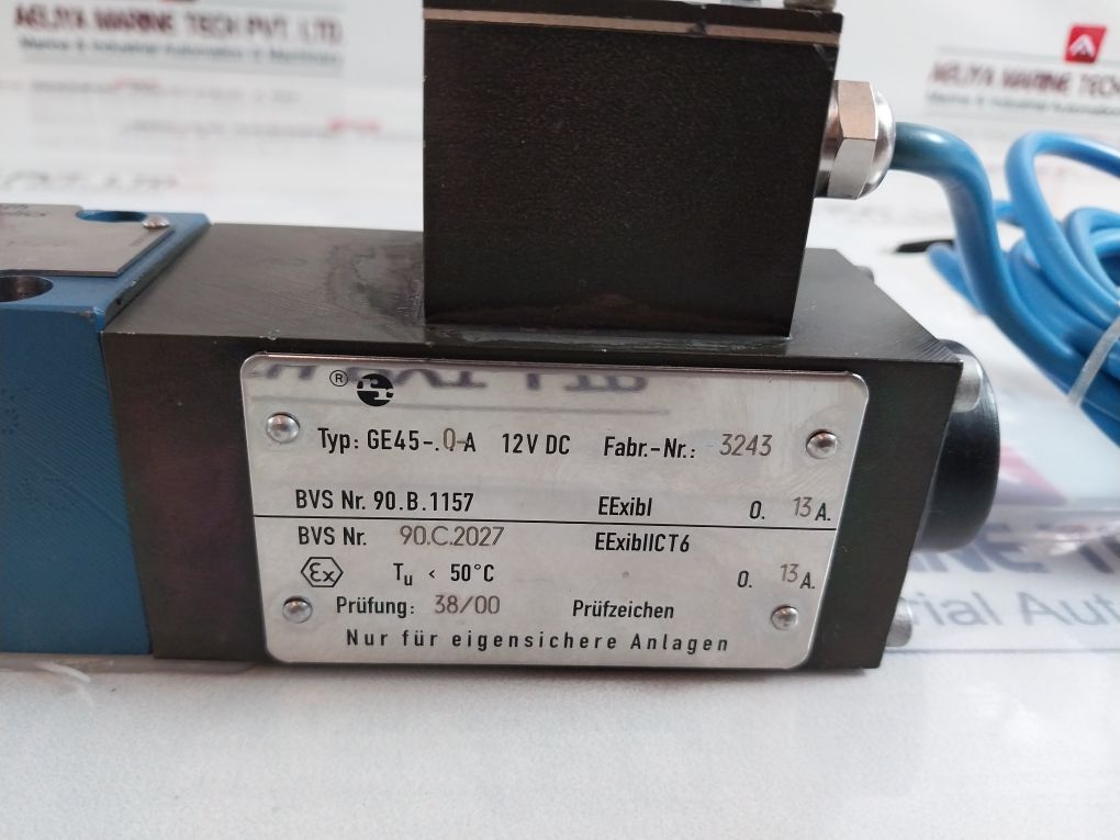 Rexroth Hydraulics 4We 6 J53/Bg12-13Nexfhckl/V 12 V Dc