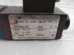 Rexroth Hydraulics 4We 6 J53/Bg12-13Nexfhckl/V 12 V Dc