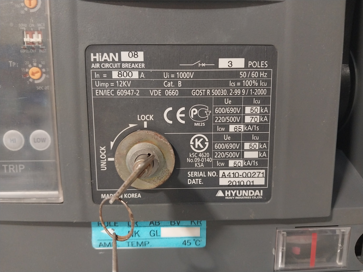 Hyundai Hian 08 Air Circuit Breaker (Not Working)