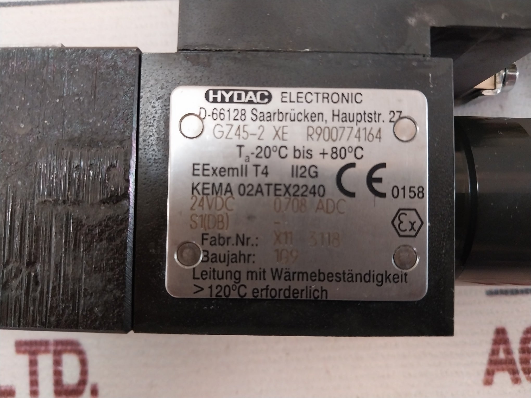 Rexroth R901269665 Explosion-proof Hydraulic Valve Gz45-2 Xe 