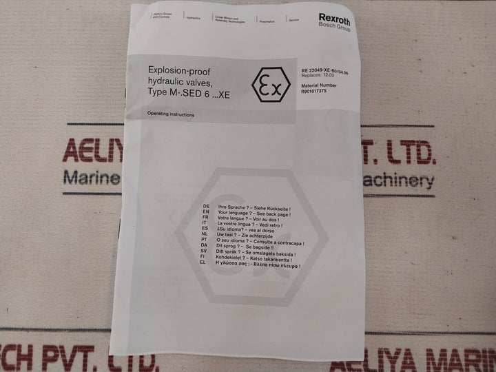 Rexroth R901269665 Explosion-proof Hydraulic Valve Gz45-2 Xe&nbsp;