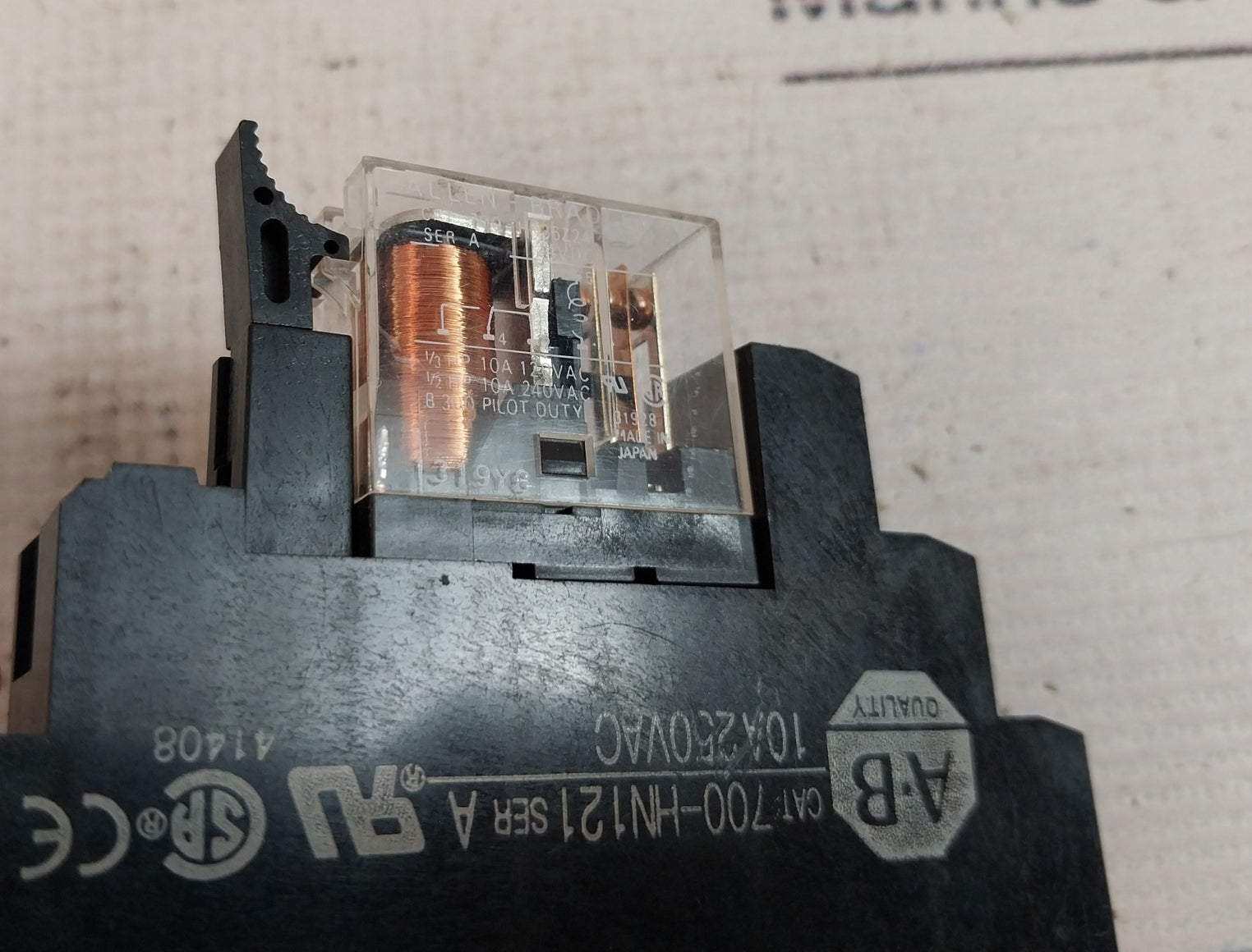 Allen-bradley 700-hn121 Relay With Socket 10A 250Vac